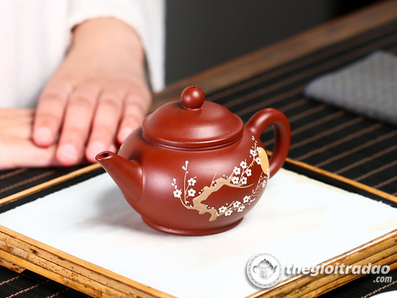 Ấm Tử Sa Thủy Bình Ám Hương Đại Hồng Bào 200ml 12 am tu sa am huong thuy binh--12