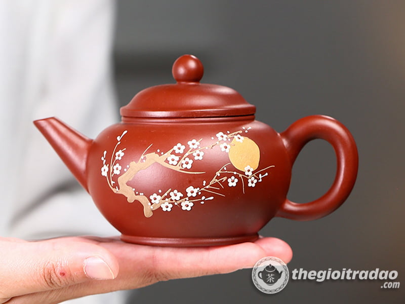 Ấm Tử Sa Thủy Bình Ám Hương Đại Hồng Bào 200ml 15 am tu sa am huong thuy binh--15