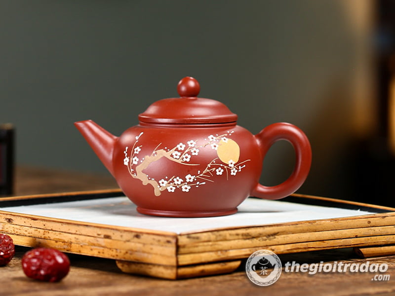 Ấm Tử Sa Thủy Bình Ám Hương Đại Hồng Bào 200ml 10 am tu sa am huong thuy binh