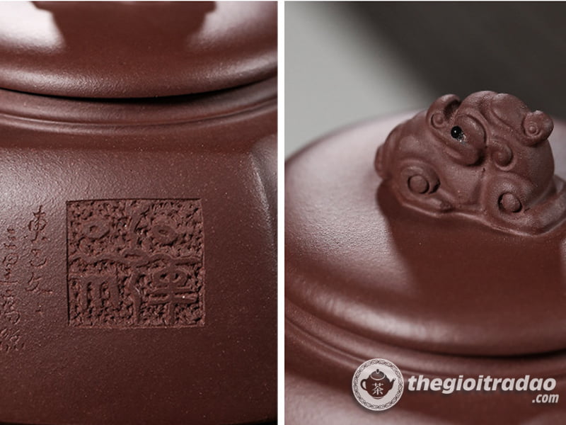 Ấm Tử Sa Tam Tinh Cao Chiếu Tử Nê 300ml 25 am tu sa tam tinh cao chieu tu ne-1014106016-11