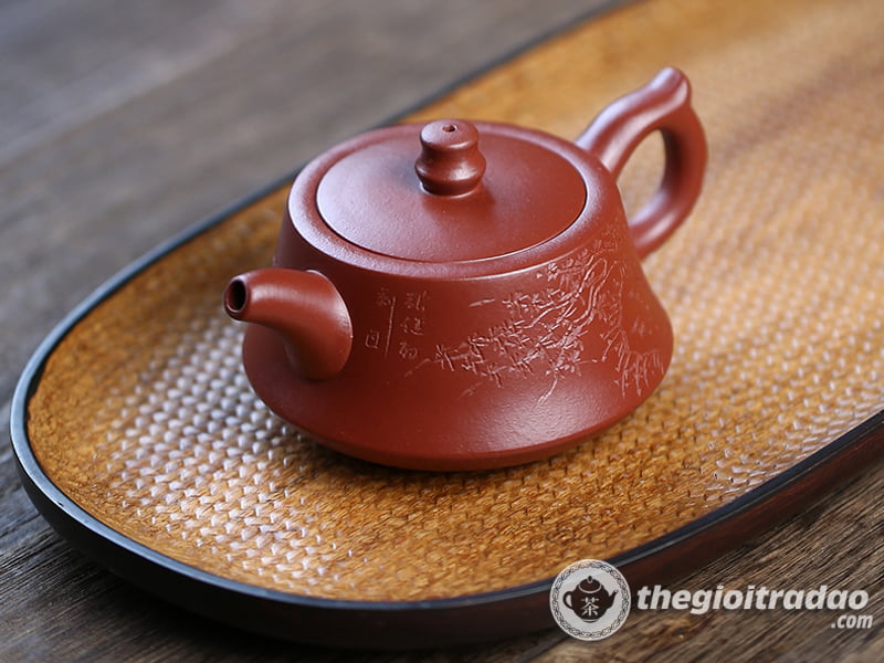 Ấm Tử Sa Trụ Sở Đại Hồng Bào 180ml 10 am tu sa tru so dai hong bao--10