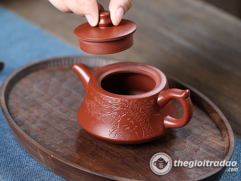 Ấm Tử Sa Trụ Sở Đại Hồng Bào 180ml 15 am tu sa tru so dai hong bao--13