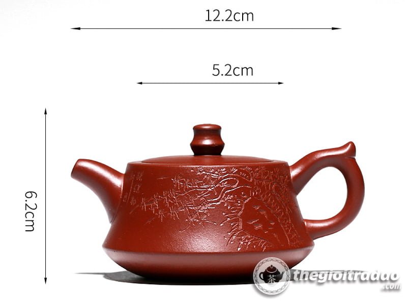 Ấm Tử Sa Trụ Sở Đại Hồng Bào 180ml 37 am tu sa tru so dai hong bao--36