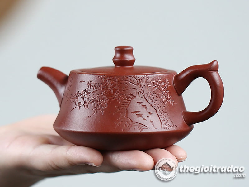 Ấm Tử Sa Trụ Sở Đại Hồng Bào 180ml 12 am tu sa tru so dai hong bao--9