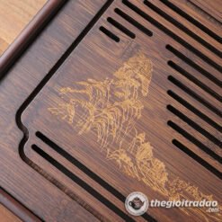 Khay Trà Tre Tự Nhiên, Có Khoang Chứa Nước 48x28cm 9 khay tra tre cao cap kem phu kien--17