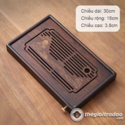 Khay Trà Tre Tự Nhiên, Có Khoang Chứa Nước Nhiều Size 11 khay tra tre cao cap kem phu kien--21