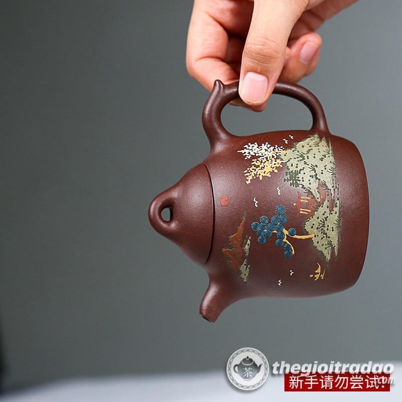 Ấm Tử Sa Tần Quyền Sơn Cảnh Tử Nê 250ml 2 am tu sa tan quyen son canh-1014106016-23