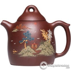 Ấm Tử Sa Tần Quyền Sơn Cảnh Tử Nê 250ml 9 am tu sa tan quyen son canh-1014106016-3