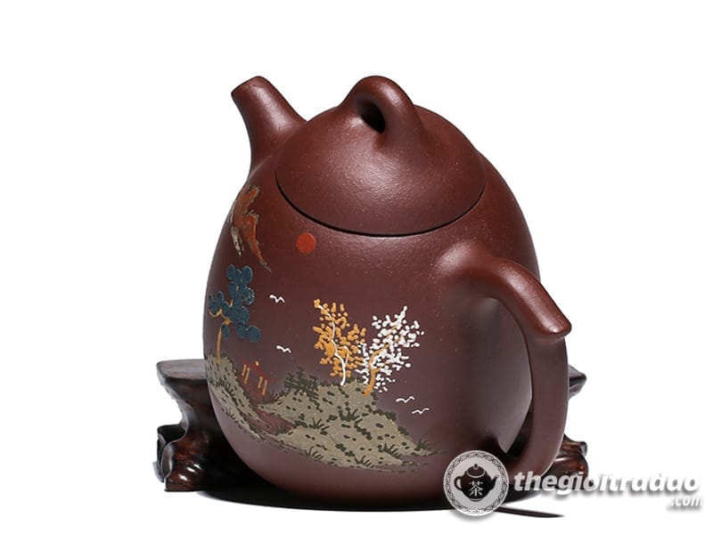 Ấm Tử Sa Tần Quyền Sơn Cảnh Tử Nê 250ml 21 am tu sa tan quyen son canh--4