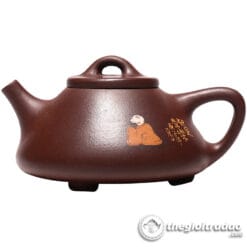 Ấm Tử Sa Thạch Biều Tri Túc Lão Tử Nê 210ml 9 am tu sa thach bieu tri tuc thuong nhac tu ne-1014106016-4