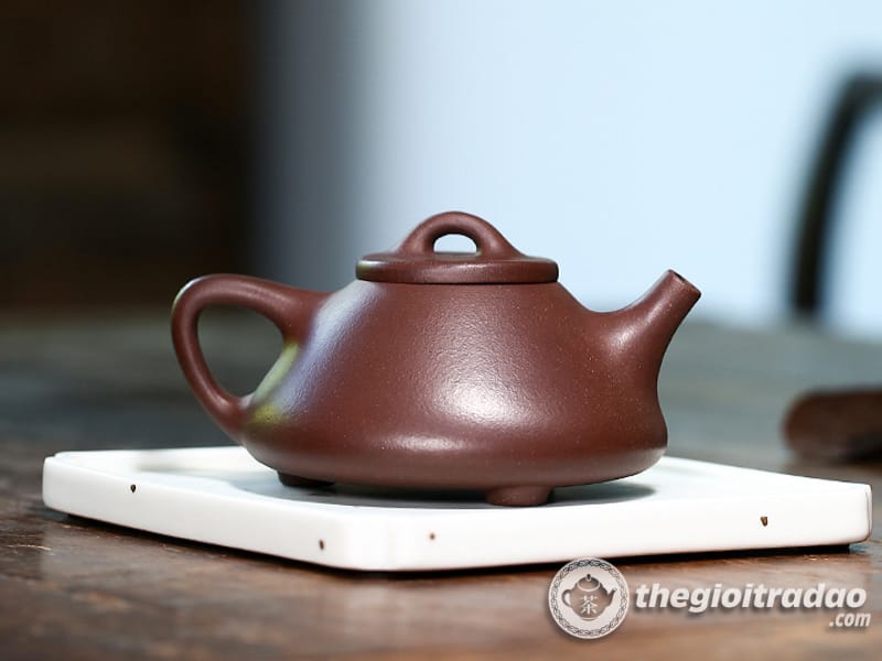 Ấm Tử Sa Thạch Biều Tri Túc Lão Tử Nê 210ml 11 am tu sa thach bieu tri tuc thuong nhac tu ne-1014106016-6