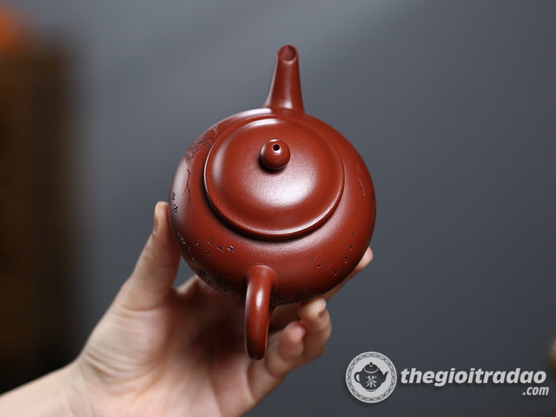 Ấm Tử Sa Thủy Bình Sơn Cảnh Đại Hồng Bào 210ml 14 am tu sa thuy binh son canh--12