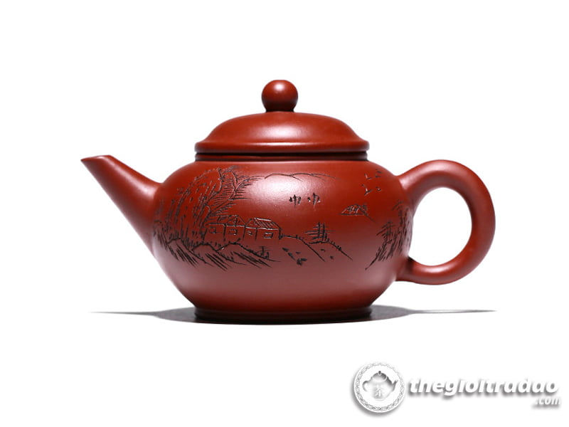 Ấm Tử Sa Thủy Bình Sơn Cảnh Đại Hồng Bào 210ml 22 am tu sa thuy binh son canh--20