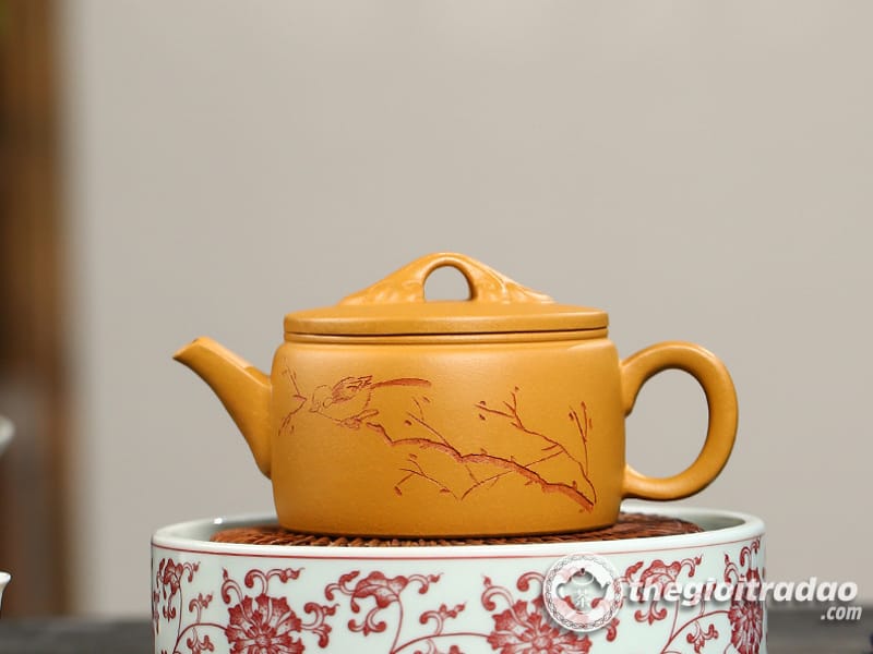 Ấm Tử Sa Hán Ngõa Hồ Hoàng Kim Đoạn Nê 250ml 18 am tu sa han ngoa ho hoang kim doan ne 250ml--10