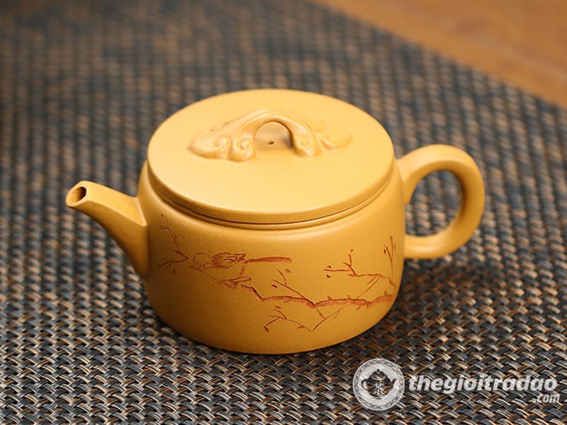 Ấm Tử Sa Hán Ngõa Hồ Hoàng Kim Đoạn Nê 250ml 16 am tu sa han ngoa ho hoang kim doan ne 250ml--12