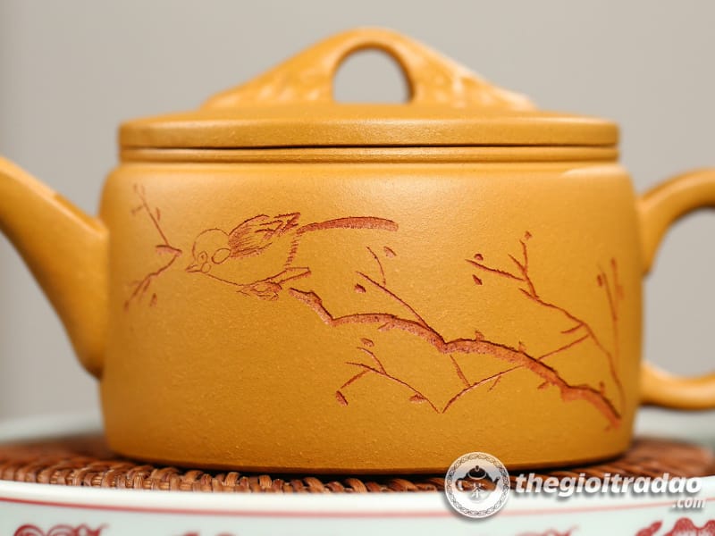 Ấm Tử Sa Hán Ngõa Hồ Hoàng Kim Đoạn Nê 250ml 14 am tu sa han ngoa ho hoang kim doan ne 250ml--13