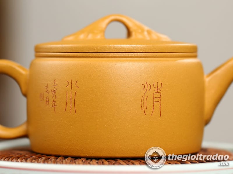 Ấm Tử Sa Hán Ngõa Hồ Hoàng Kim Đoạn Nê 250ml 13 am tu sa han ngoa ho hoang kim doan ne 250ml--14