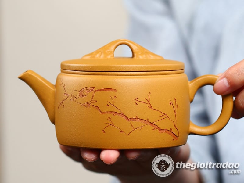 Ấm Tử Sa Hán Ngõa Hồ Hoàng Kim Đoạn Nê 250ml 12 am tu sa han ngoa ho hoang kim doan ne 250ml--15