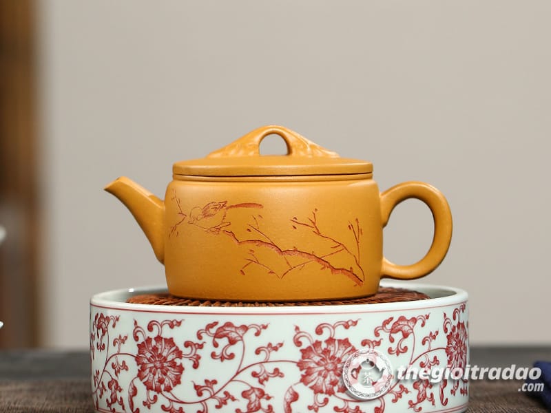 Ấm Tử Sa Hán Ngõa Hồ Hoàng Kim Đoạn Nê 250ml 25 am tu sa han ngoa ho hoang kim doan ne 250ml--2