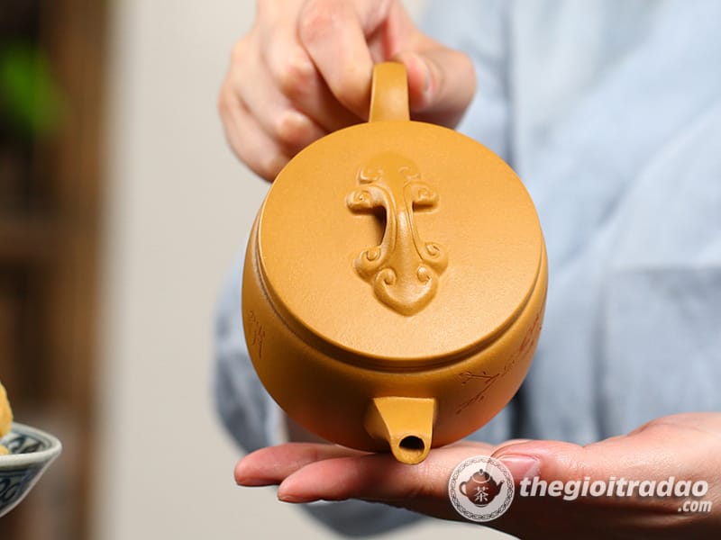 Ấm Tử Sa Hán Ngõa Hồ Hoàng Kim Đoạn Nê 250ml 22 am tu sa han ngoa ho hoang kim doan ne 250ml--6