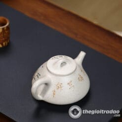 Ấm Tử Sa Thạch Biều Hoa Mẫu Đơn Bạch Ngọc Đoạn 250ml 7 am tu sa thach bieu hoa mau don bach ngoc doan 250ml--13