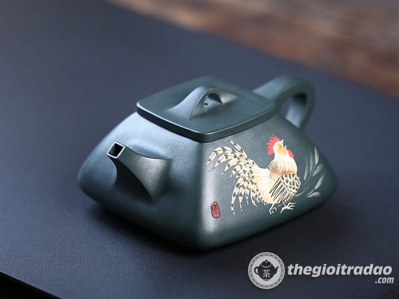 Ấm Tử Sa Thạch Biều Đại Cát Đại Lợi Lục Nê 180ml 19 am tu sa thach bieu dai cat dai loi luc ne--13