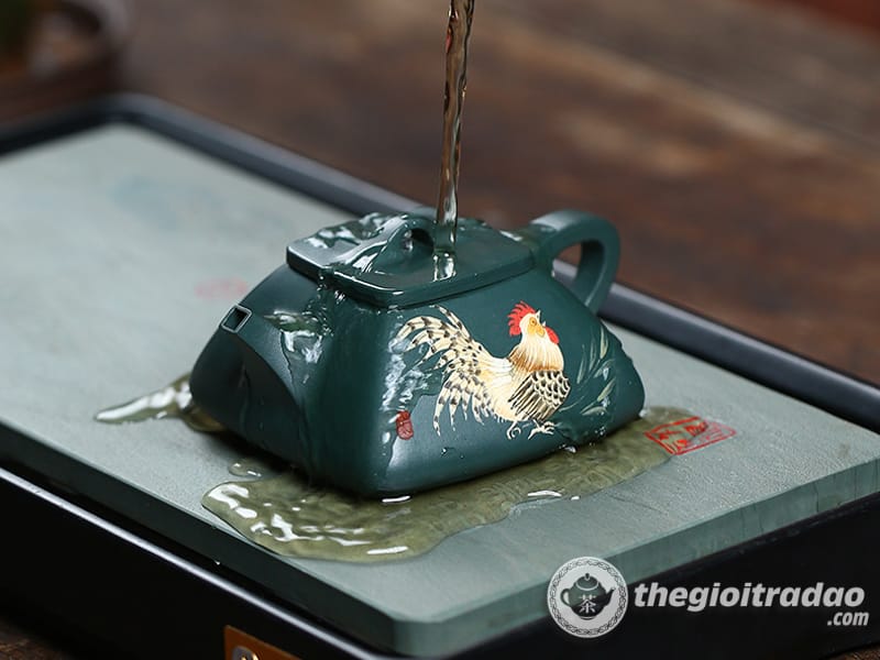 Ấm Tử Sa Thạch Biều Đại Cát Đại Lợi Lục Nê 180ml 21 am tu sa thach bieu dai cat dai loi luc ne--16