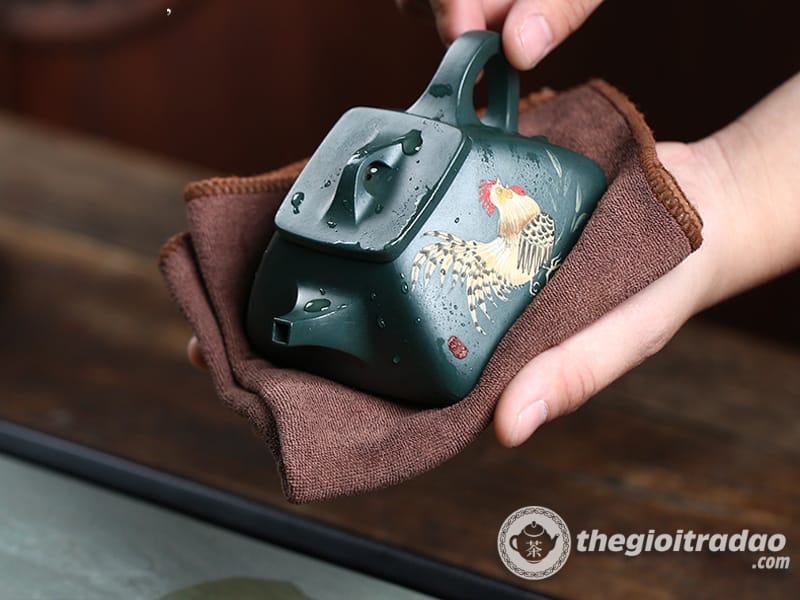 Ấm Tử Sa Thạch Biều Đại Cát Đại Lợi Lục Nê 180ml 22 am tu sa thach bieu dai cat dai loi luc ne--17