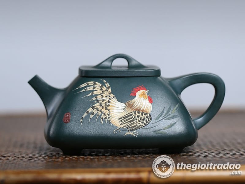 Ấm Tử Sa Thạch Biều Đại Cát Đại Lợi Lục Nê 180ml 12 am tu sa thach bieu dai cat dai loi luc ne--6