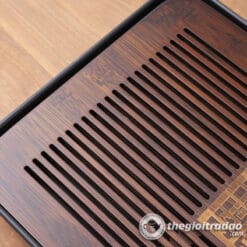 Khay Trà Tre Đáy Nhựa Siêu Bền, Có Khoang Chứa Nước 36x23cm 7 khay tra tre day nhua sieu ben kich thuoc 43x26cm--2