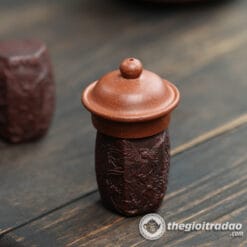 Gác Nắp Ấm Trà Tử Sa, Đế Kê Nắp Ấm Trà Khắc Họa Tiết Rồng Phượng 6 gac nap am tra tu sa, de ke nap am khac hoa tiet rong-