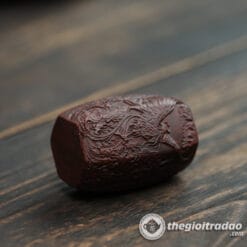 Gác Nắp Ấm Trà Tử Sa, Đế Kê Nắp Ấm Trà Khắc Họa Tiết Rồng Phượng 7 gac nap am tra tu sa, de ke nap am khac hoa tiet rong--2