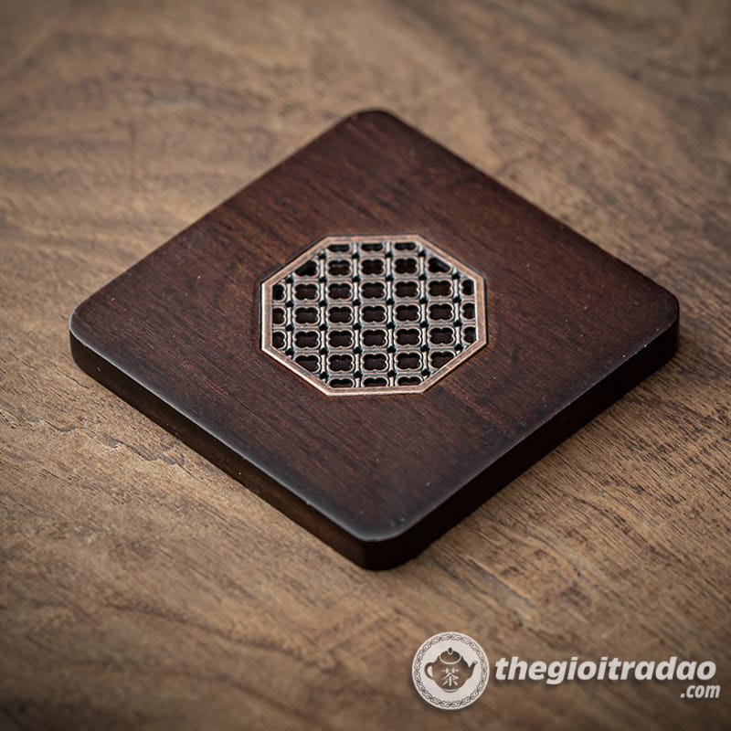 Miếng Lót Chén Trà, Ly Trà Ấm Tử Sa Chất Liệu Gỗ Mun 13 mieng lot chen tra tu sa bang go mun-247012218-14