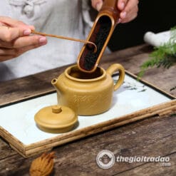 Ấm Tử Sa Đức Chung Hoàng Kim Đoạn Nê 230ml 8 am tu sa duc chung hoang kim doan ne-665618410-10