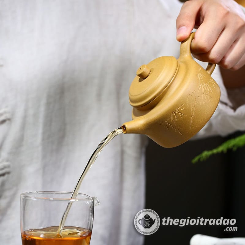 Ấm Tử Sa Đức Chung Hoàng Kim Đoạn Nê 230ml 16 am tu sa duc chung hoang kim doan ne-665618410-11
