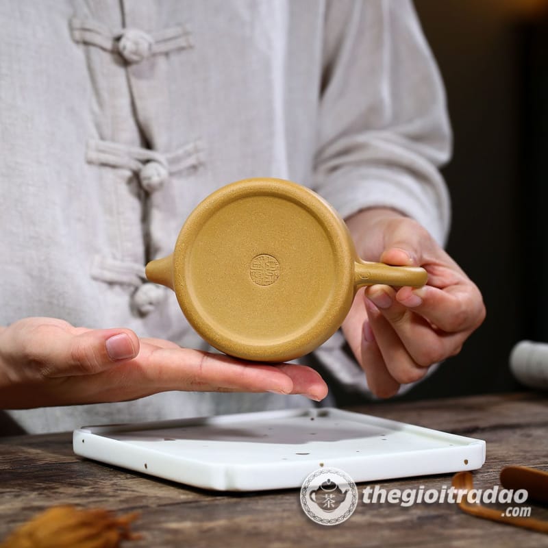 Ấm Tử Sa Đức Chung Hoàng Kim Đoạn Nê 230ml 17 am tu sa duc chung hoang kim doan ne-665618410-12