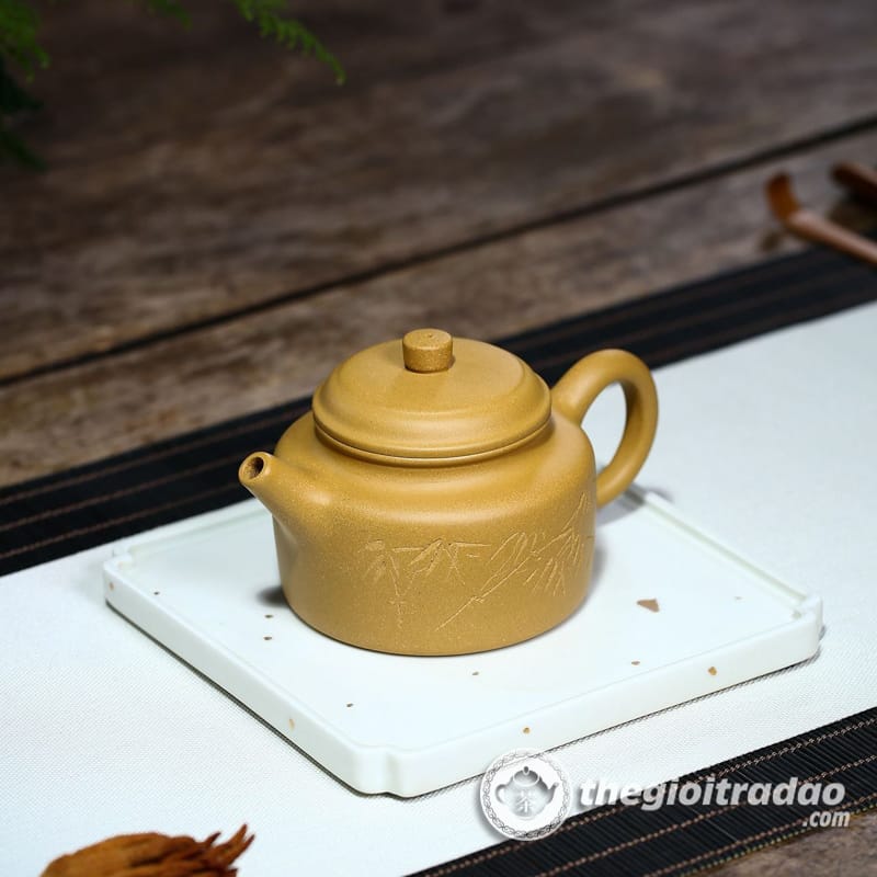 Ấm Tử Sa Đức Chung Hoàng Kim Đoạn Nê 230ml 11 am tu sa duc chung hoang kim doan ne-665618410-6