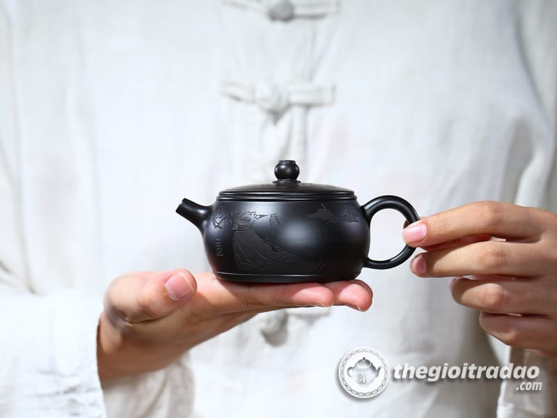 Ấm Tử Sa Tỉnh Lan Trà Duyên Hắc Chu Nê 175ml 18 am tu sa tra duyen hac chu ne 175ml-665618410-13
