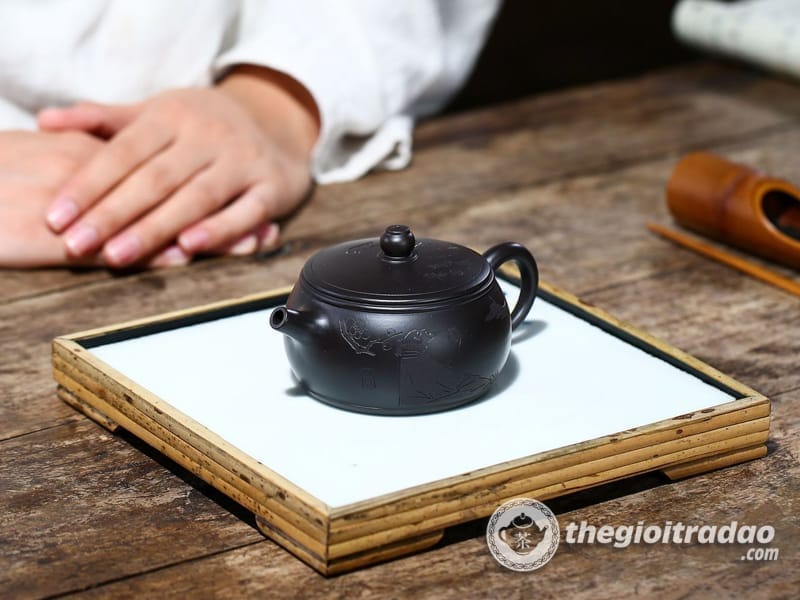 Ấm Tử Sa Tỉnh Lan Trà Duyên Hắc Chu Nê 175ml 19 am tu sa tra duyen hac chu ne 175ml-665618410-14