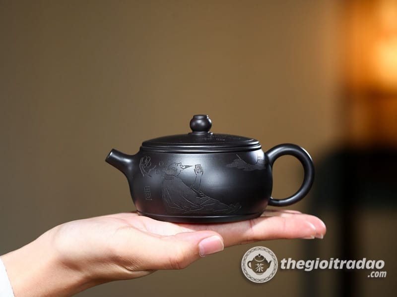 Ấm Tử Sa Tỉnh Lan Trà Duyên Hắc Chu Nê 175ml 20 am tu sa tra duyen hac chu ne 175ml-665618410-15