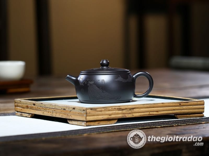 Ấm Tử Sa Tỉnh Lan Trà Duyên Hắc Chu Nê 175ml 10 am tu sa tra duyen hac chu ne 175ml-665618410-5