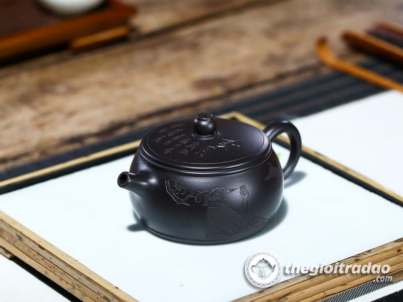 Ấm Tử Sa Tỉnh Lan Trà Duyên Hắc Chu Nê 175ml 11 am tu sa tra duyen hac chu ne 175ml-665618410-6