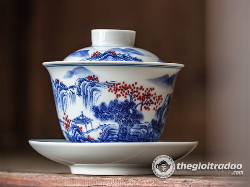 Chén Khải Sứ Cảnh Đức Vẽ Sơn Thủy 175ml 11 chen khai su canh duc ve son thuy--6