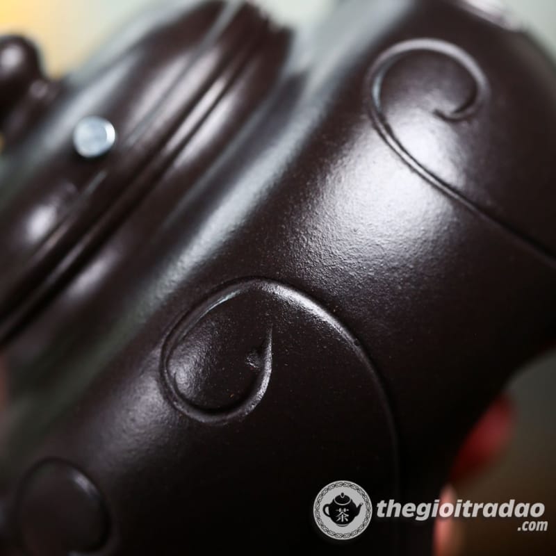 Ấm Tử Sa Xuyết Chỉ Như Ý Thạch Hoàng 300ml 19 am tu sa xuyet chi nhu y thach hoang 300ml--16