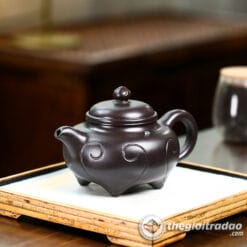 Ấm Tử Sa Xuyết Chỉ Như Ý Thạch Hoàng 300ml 5 am tu sa xuyet chi nhu y thach hoang 300ml--2