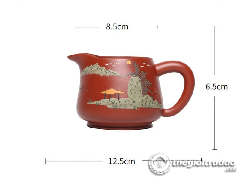 Chén Tống Tử Sa Khắc Sơn Cảnh Đại Hồng Bào 240ml 17 Chen tong tu sa khac son canh dai hong bao 240ml--5