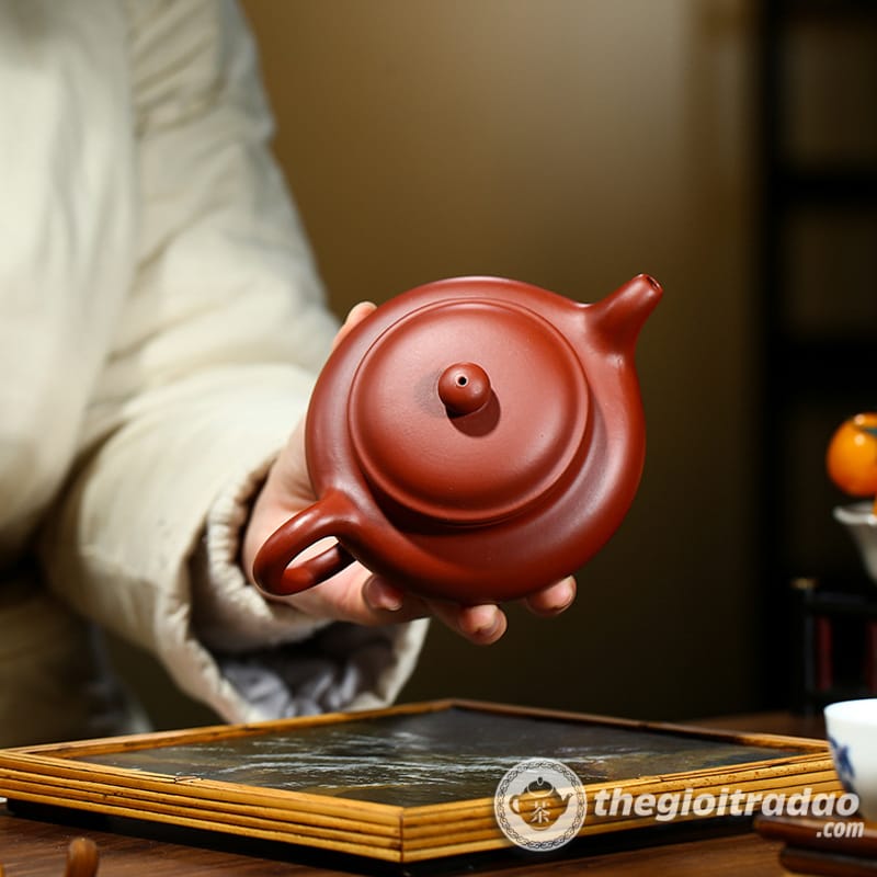 Bộ Ấm Trà Tử Sa Nghi Hưng Phỏng Cổ Đại Hồng Bào 270ml 14 bo am tra tu sa nghi hung phong co dai hong bao 270ml--10