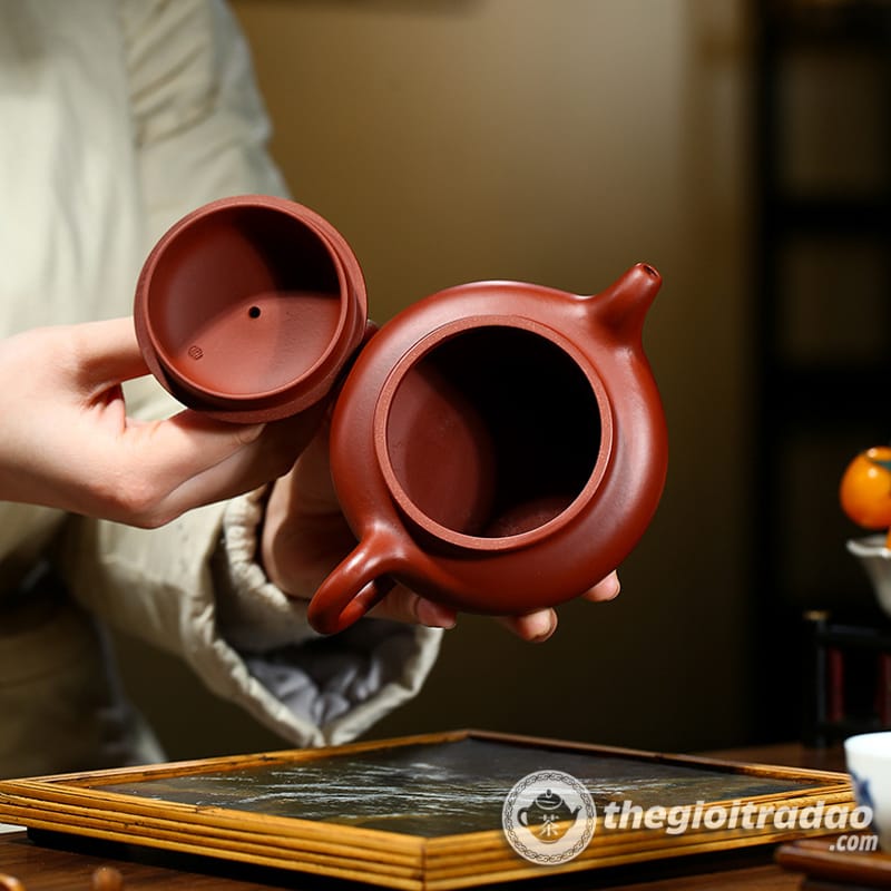 Bộ Ấm Trà Tử Sa Nghi Hưng Phỏng Cổ Đại Hồng Bào 270ml 15 bo am tra tu sa nghi hung phong co dai hong bao 270ml--11