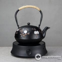 Bộ Bếp Điện Ấm Gang Tetsubin Đun Nước Pha Trà Cao Cấp 5 Bep dun nuoc pha tra bang gang tetsubin cao cap-