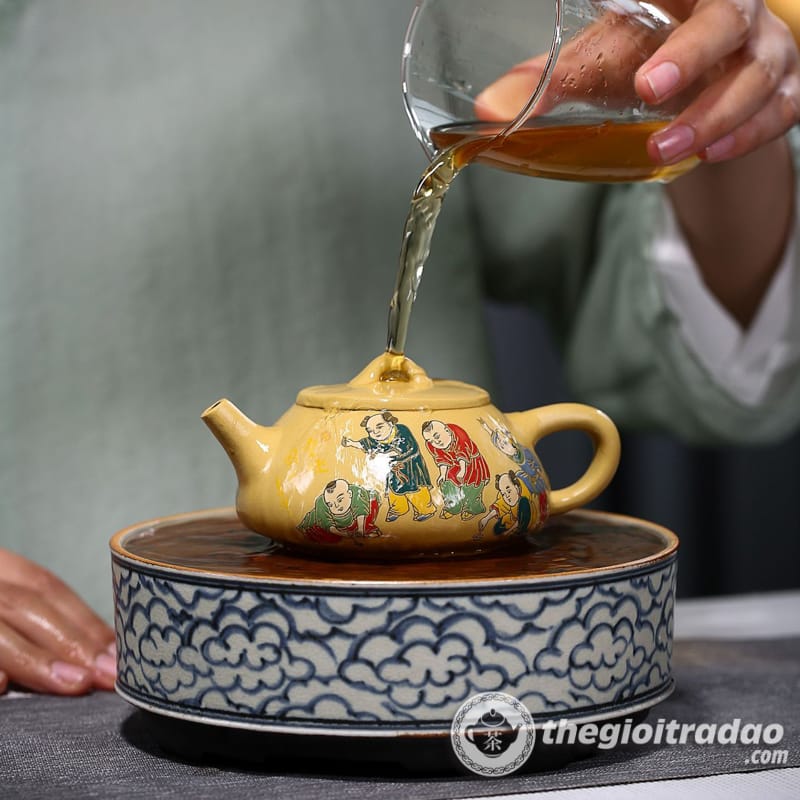 Ấm Tử Sa Thạch Biều Cảnh Chu Đoạn Nê 200ml 20 am tu sa thach bieu dong thu hoang kim doan ne 200ml-665618410-15